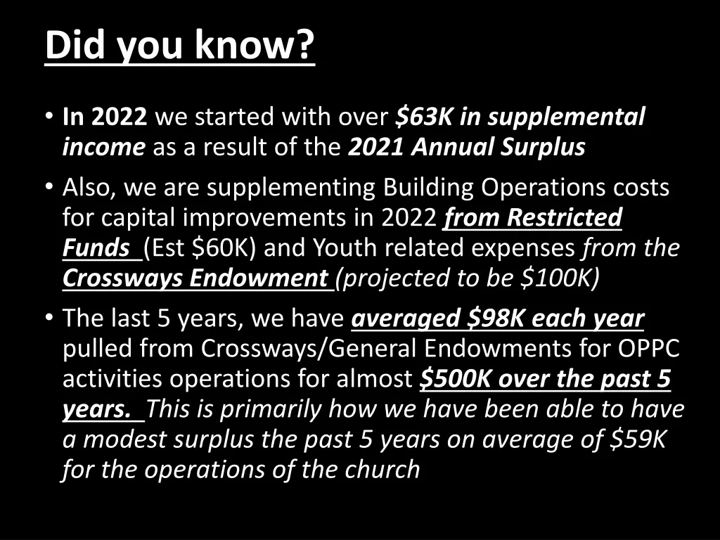 did you know