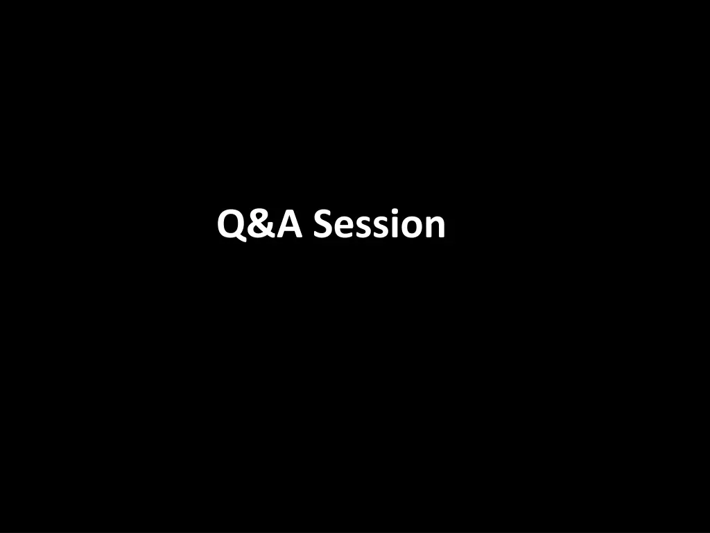 q a session