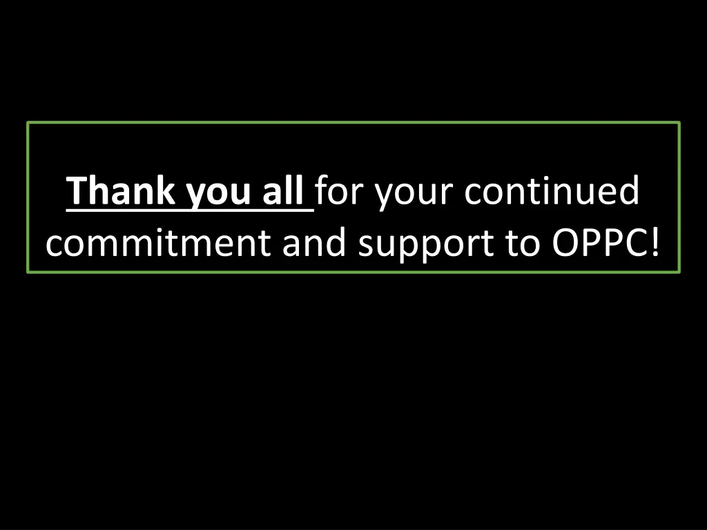 thank you all for your continued commitment