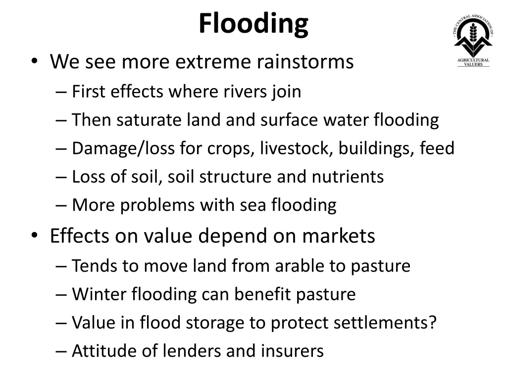 flooding