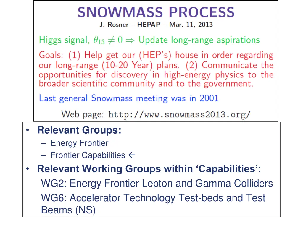 relevant groups energy frontier frontier