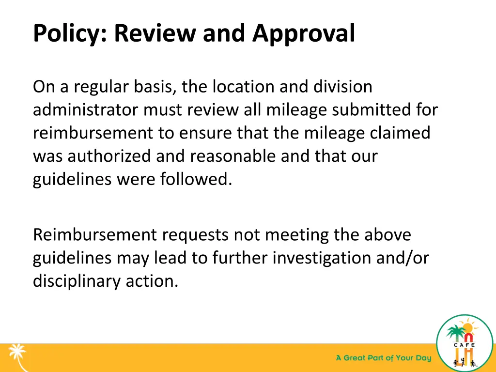 policy review and approval