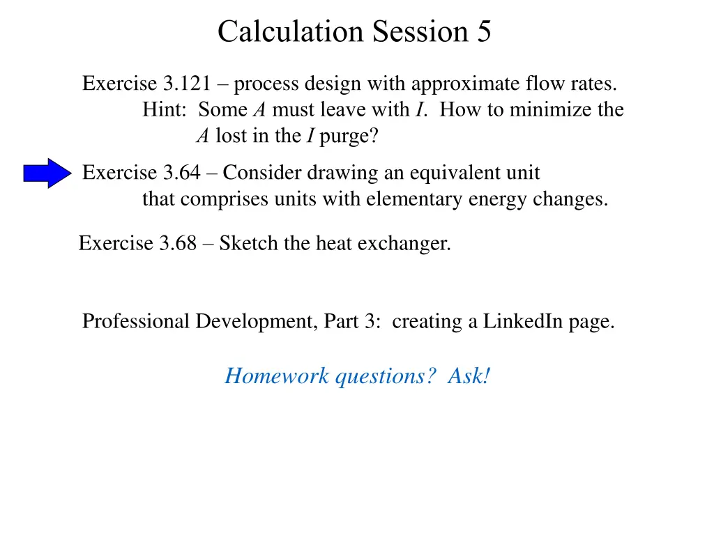 calculation session 5