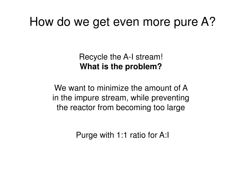 how do we get even more pure a