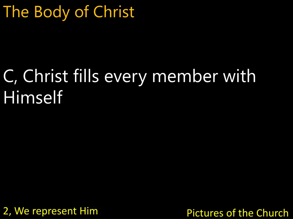 the body of christ 11
