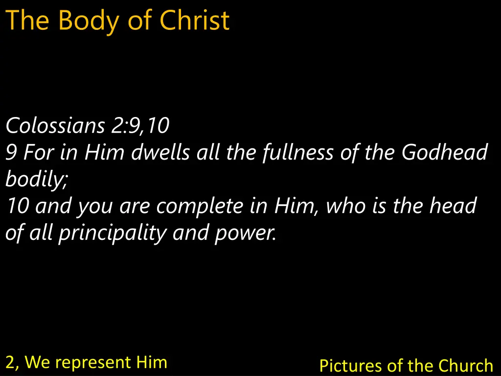 the body of christ 12