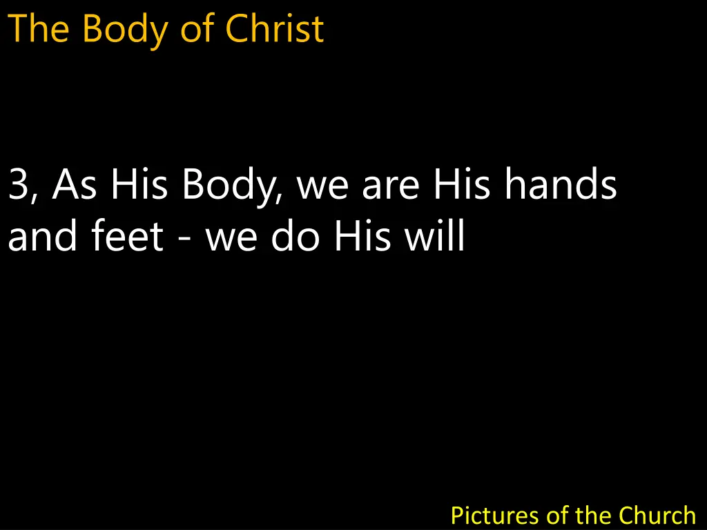 the body of christ 13