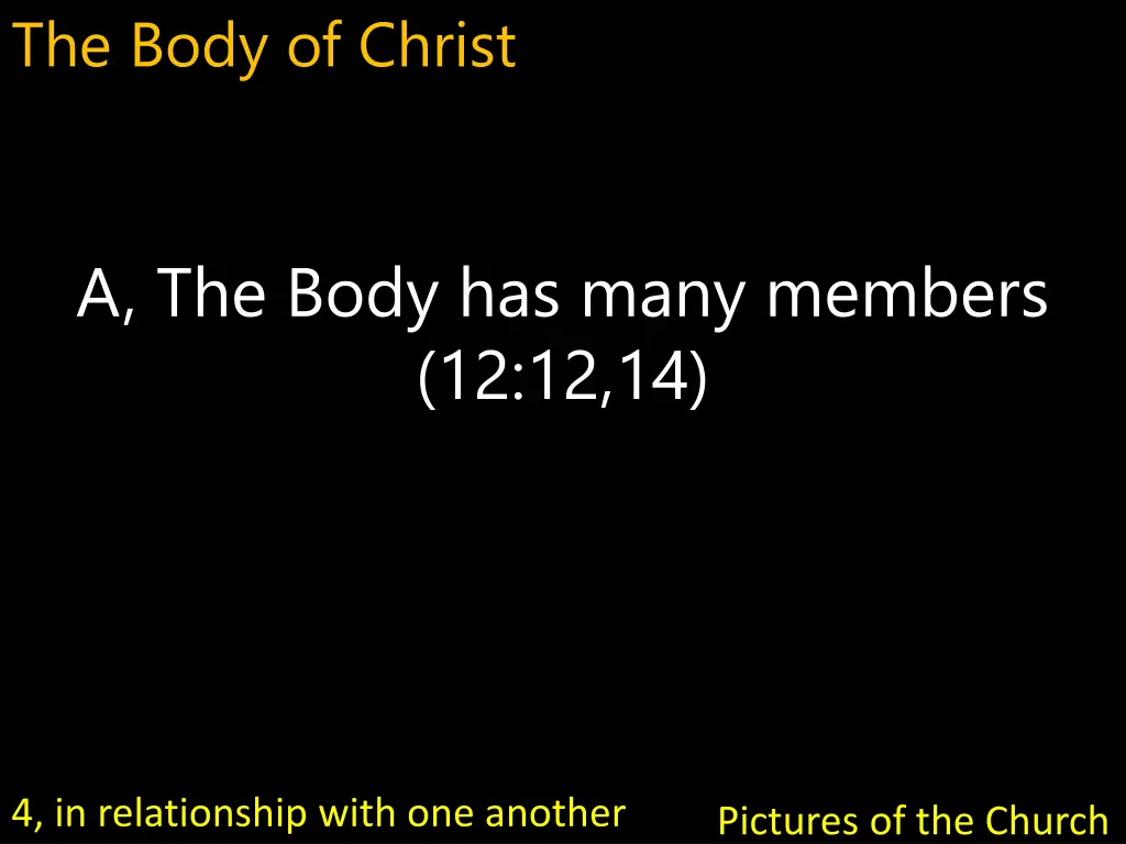 the body of christ 18