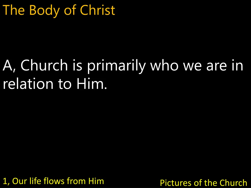 the body of christ 2