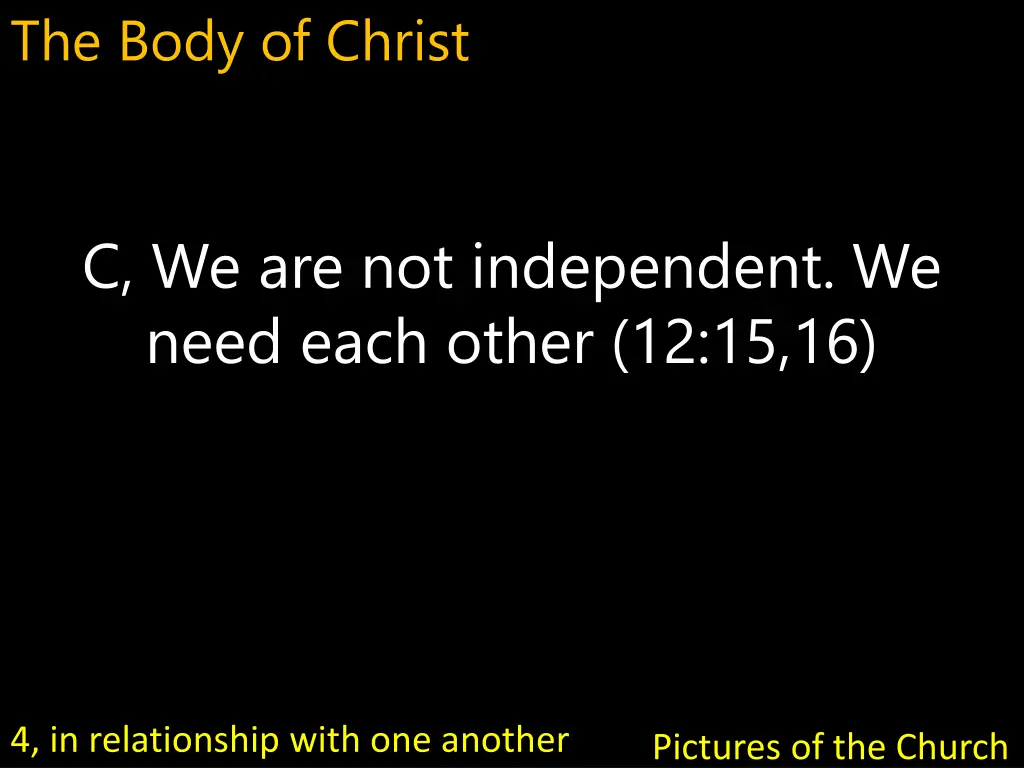 the body of christ 20
