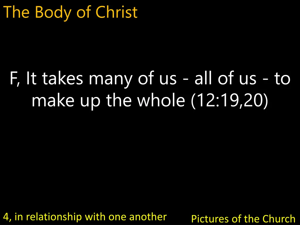 the body of christ 23