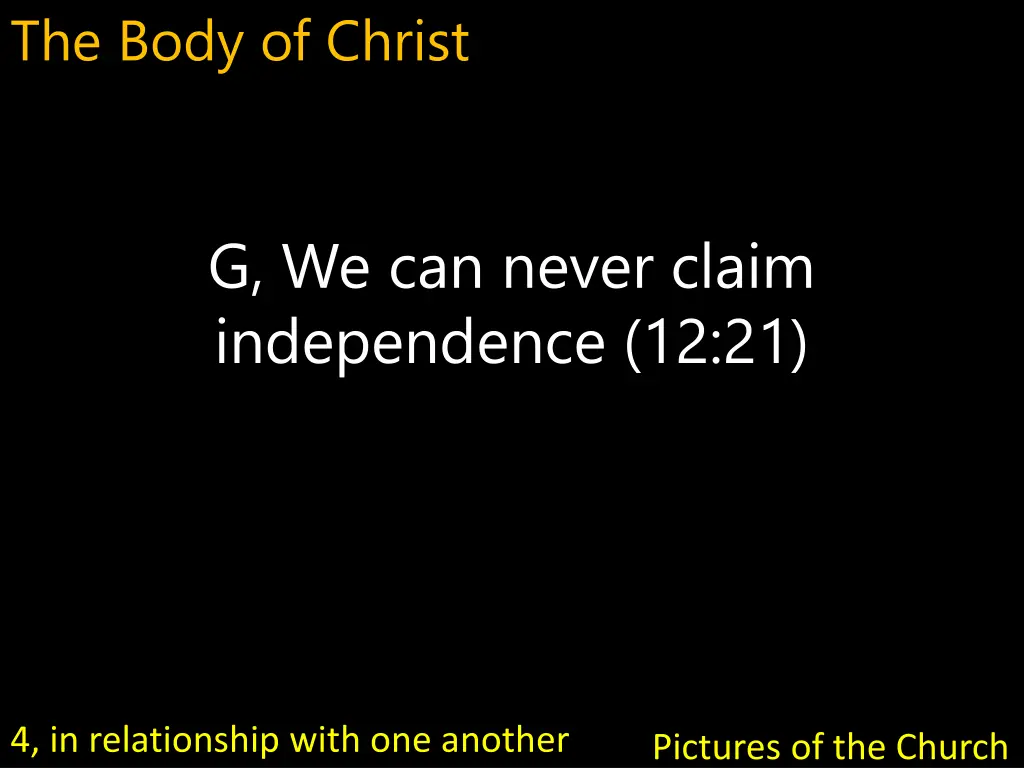 the body of christ 24