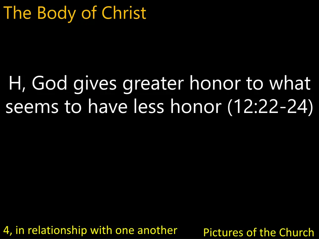 the body of christ 25