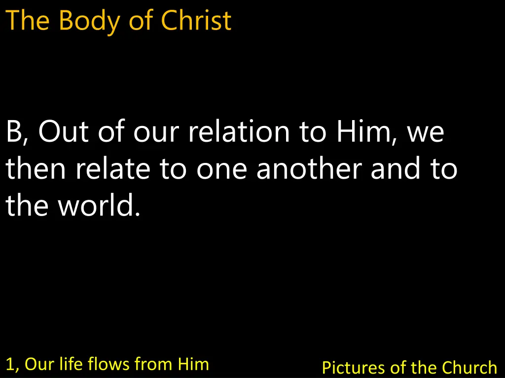 the body of christ 3