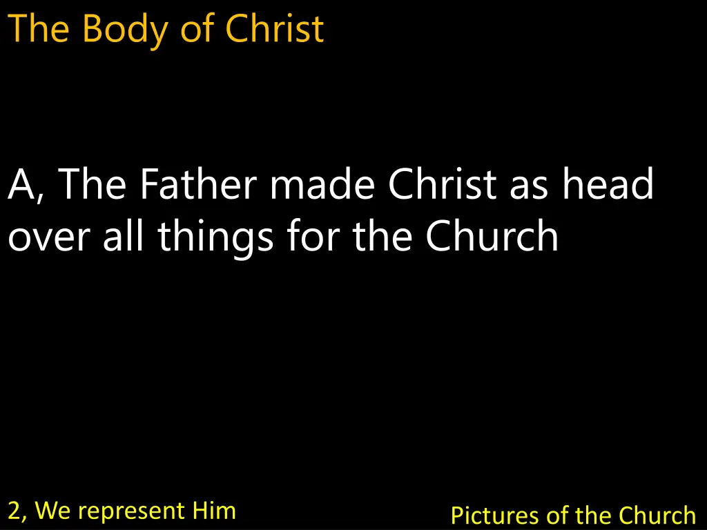 the body of christ 6