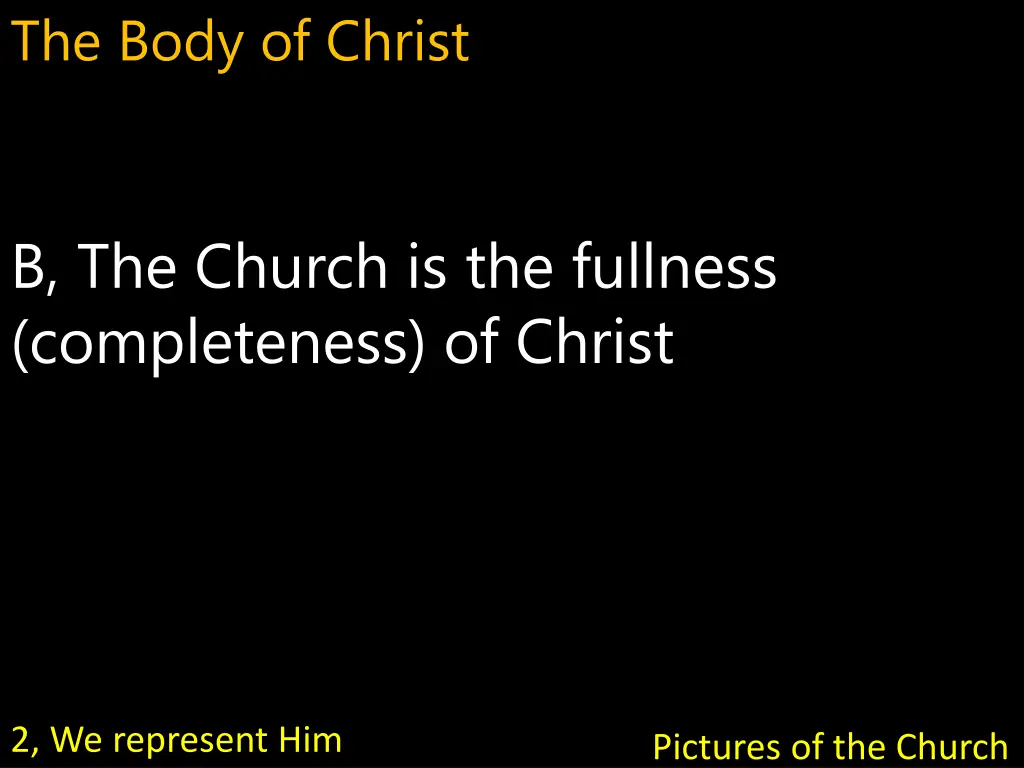 the body of christ 7