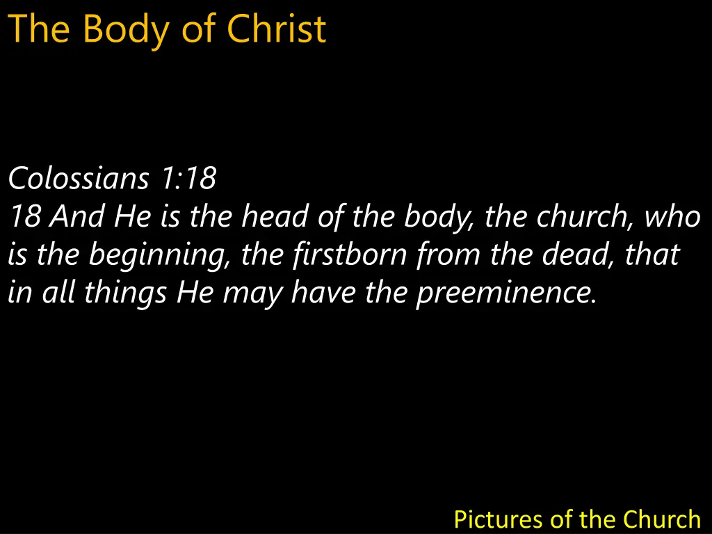 the body of christ