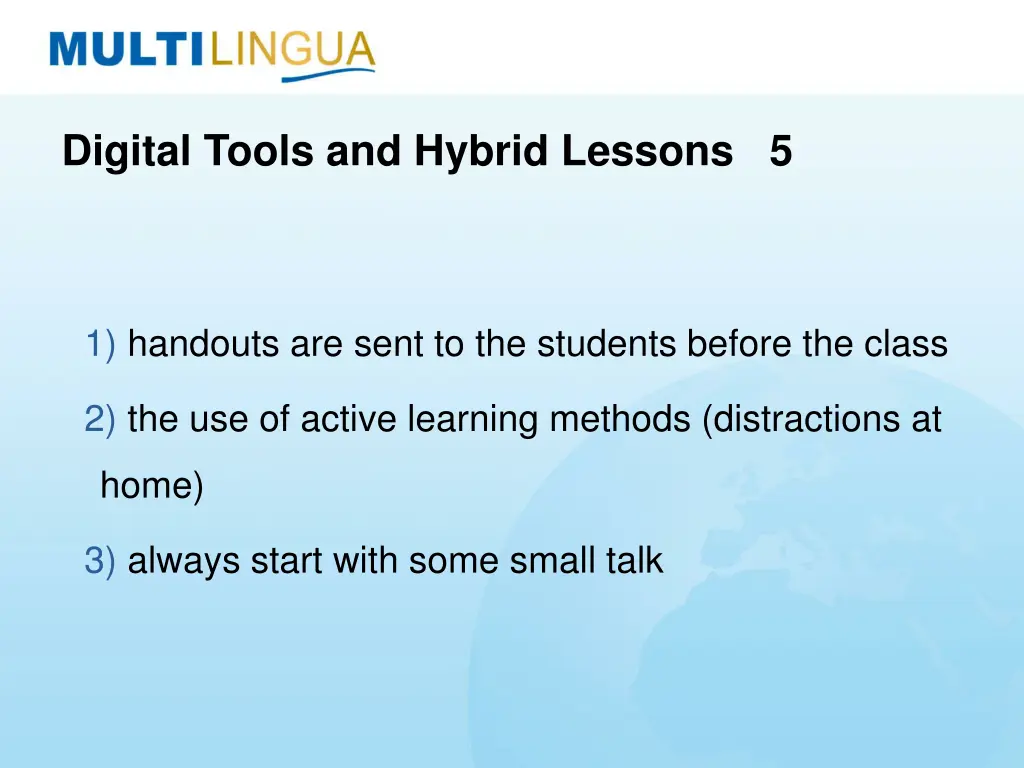 digital tools and hybrid lessons 5