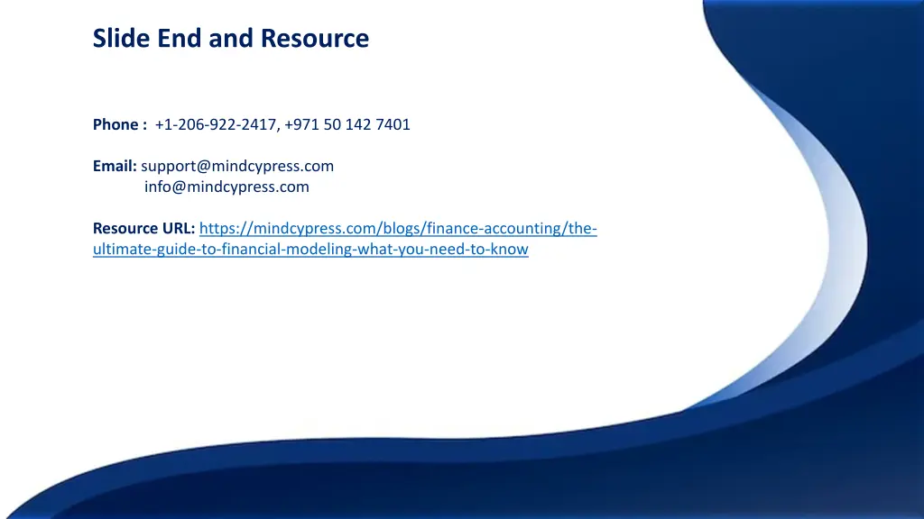 slide end and resource