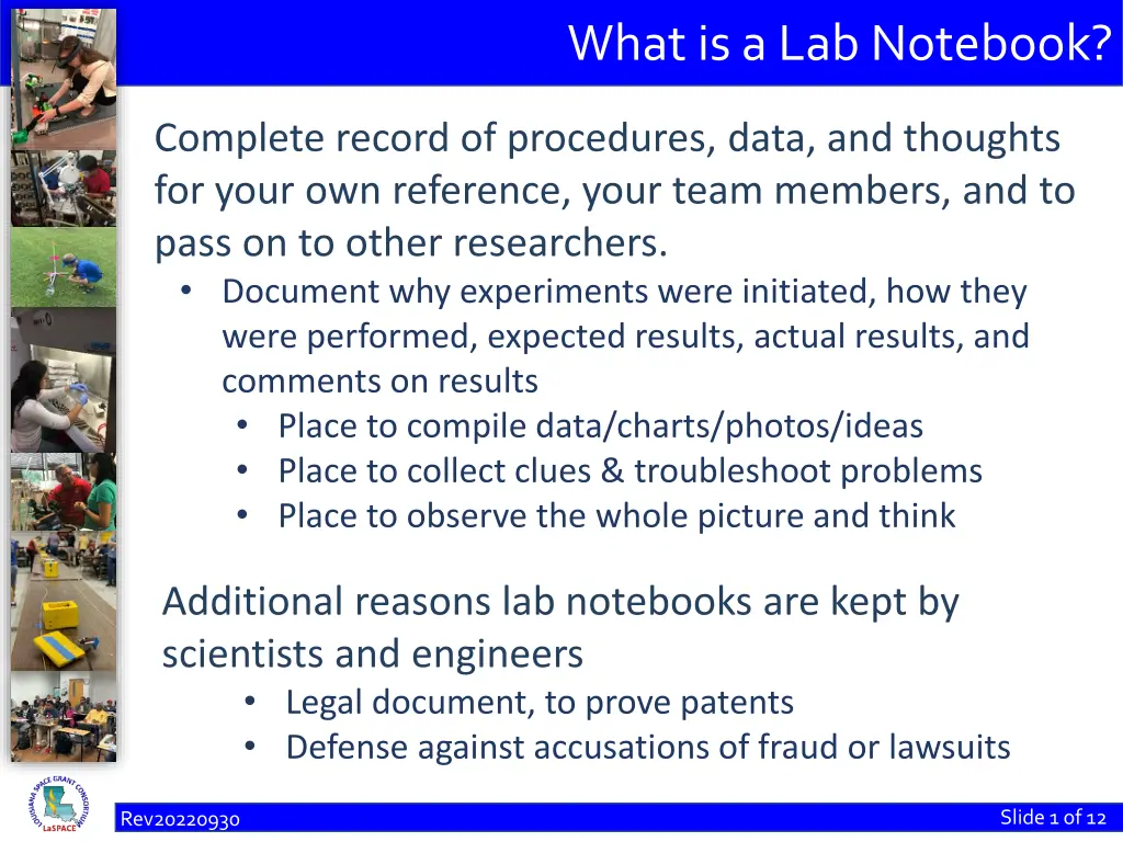 what is a lab notebook