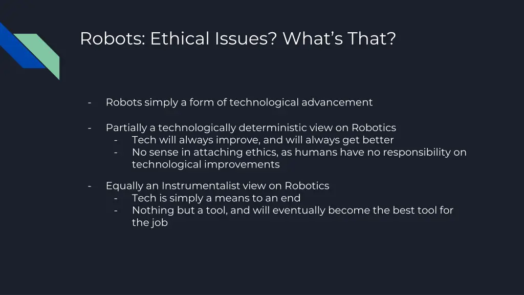 robots ethical issues what s that