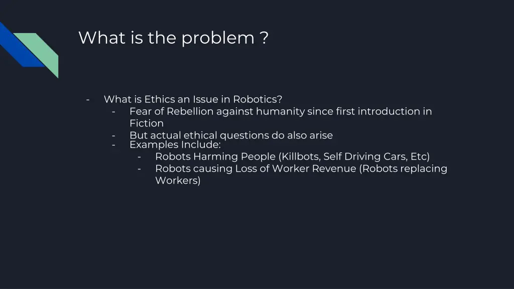 what is the problem