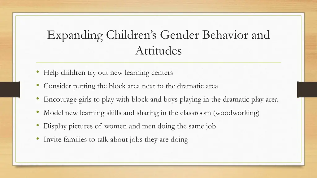 expanding children s gender behavior and attitudes