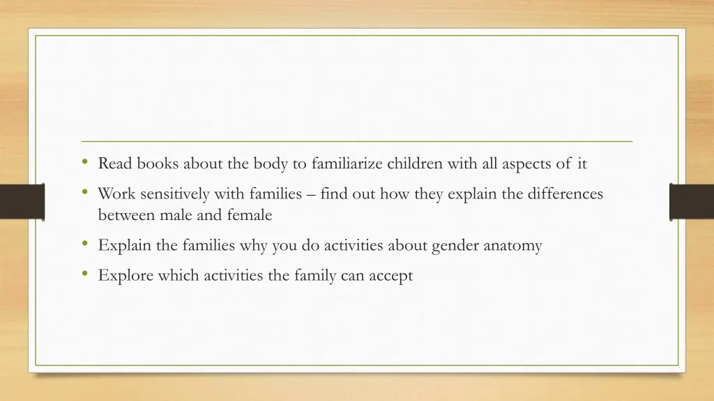 read books about the body to familiarize children