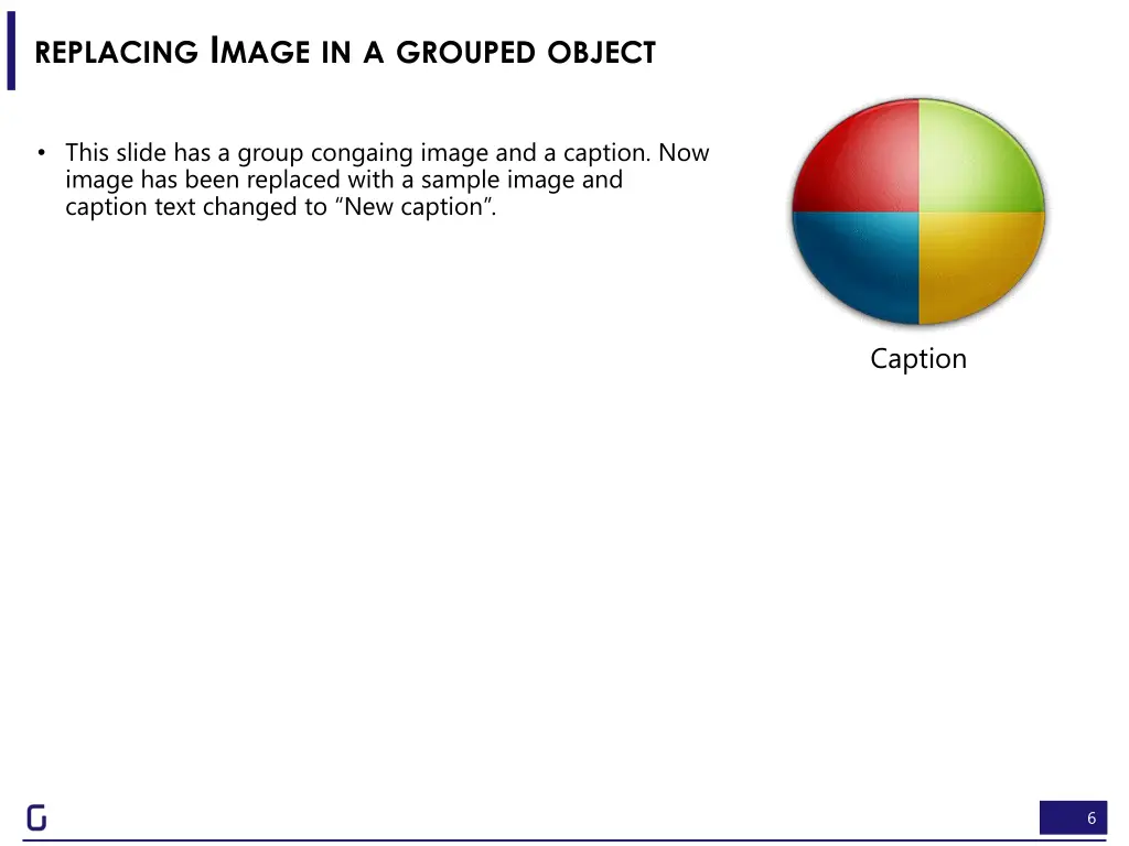 replacing i mage in a grouped object