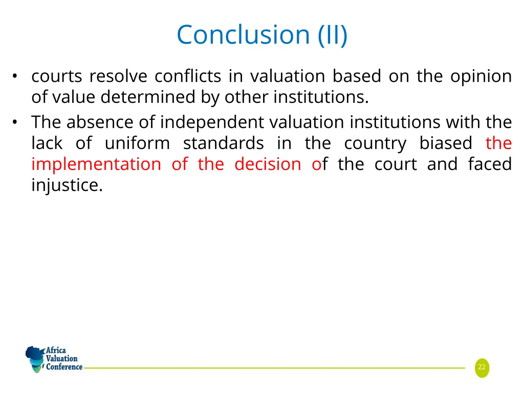 conclusion ii