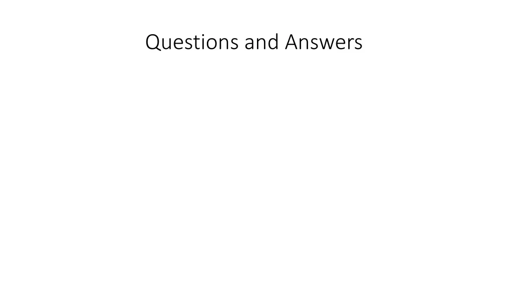 questions and answers