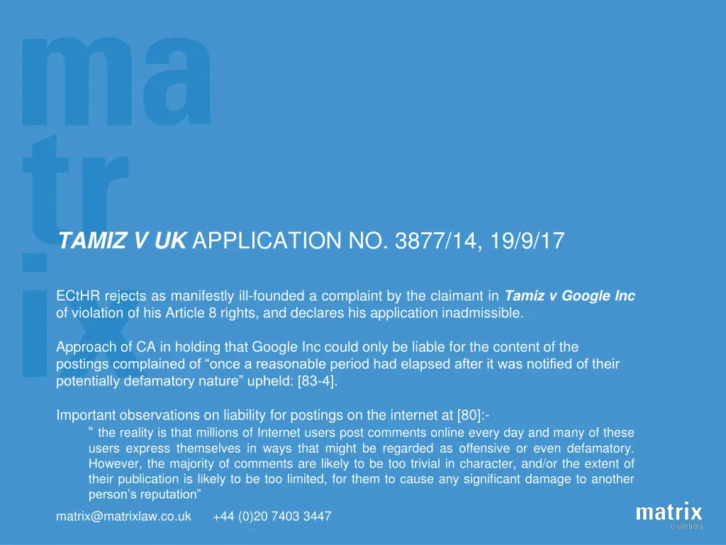 tamiz v uk application no 3877 14 19 9 17