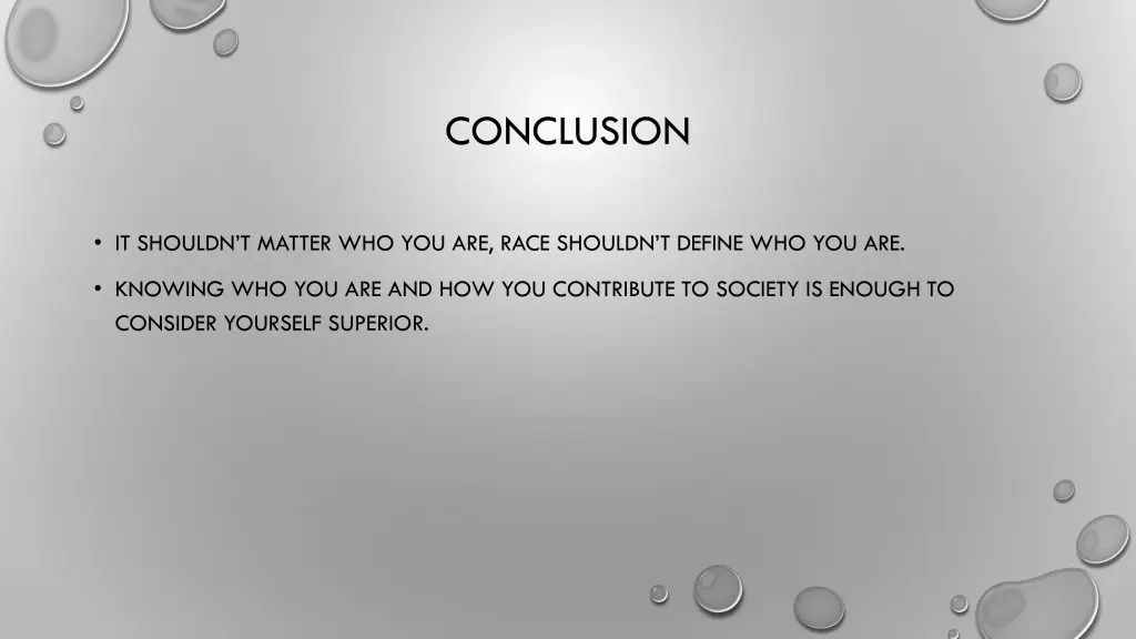 conclusion