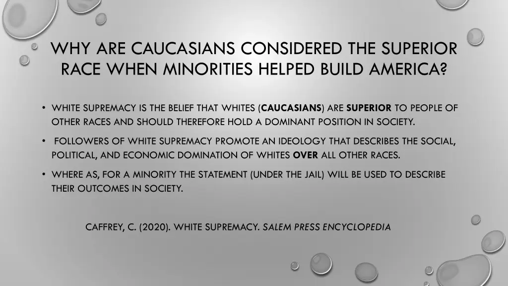 why are caucasians considered the superior race
