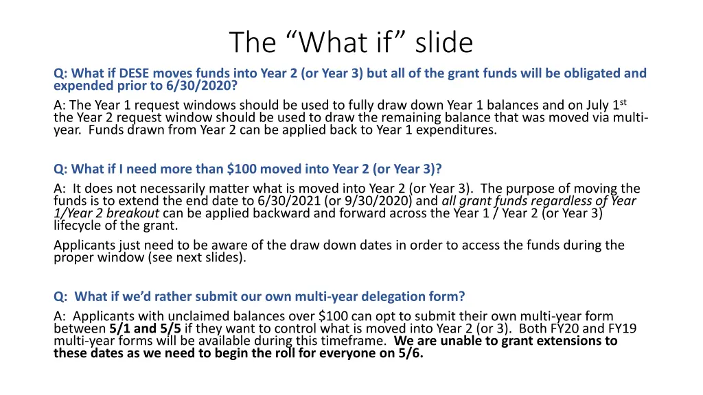 the what if slide