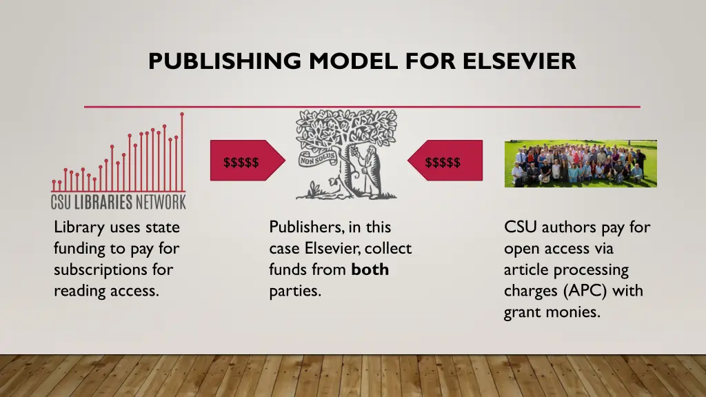 publishing model for elsevier