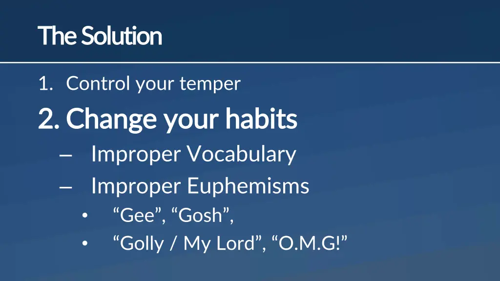 the solution the solution 1