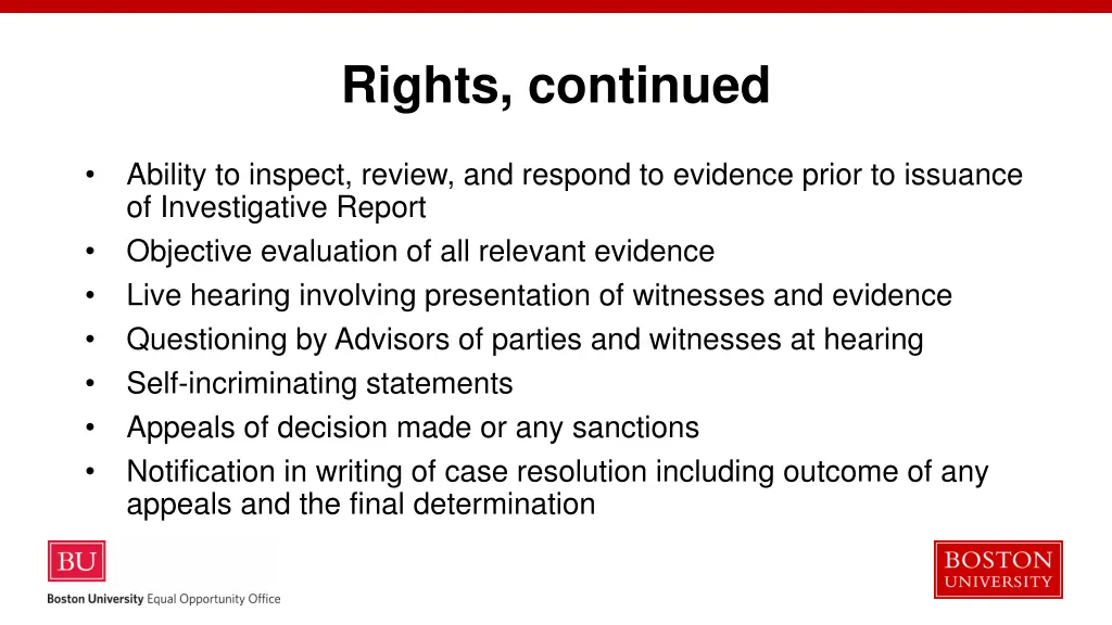 rights continued