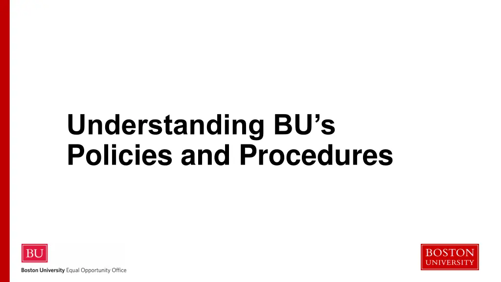 understanding bu s policies and procedures