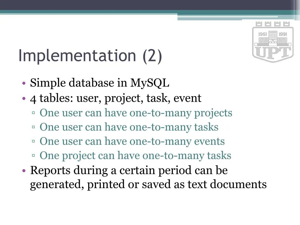 implementation 2