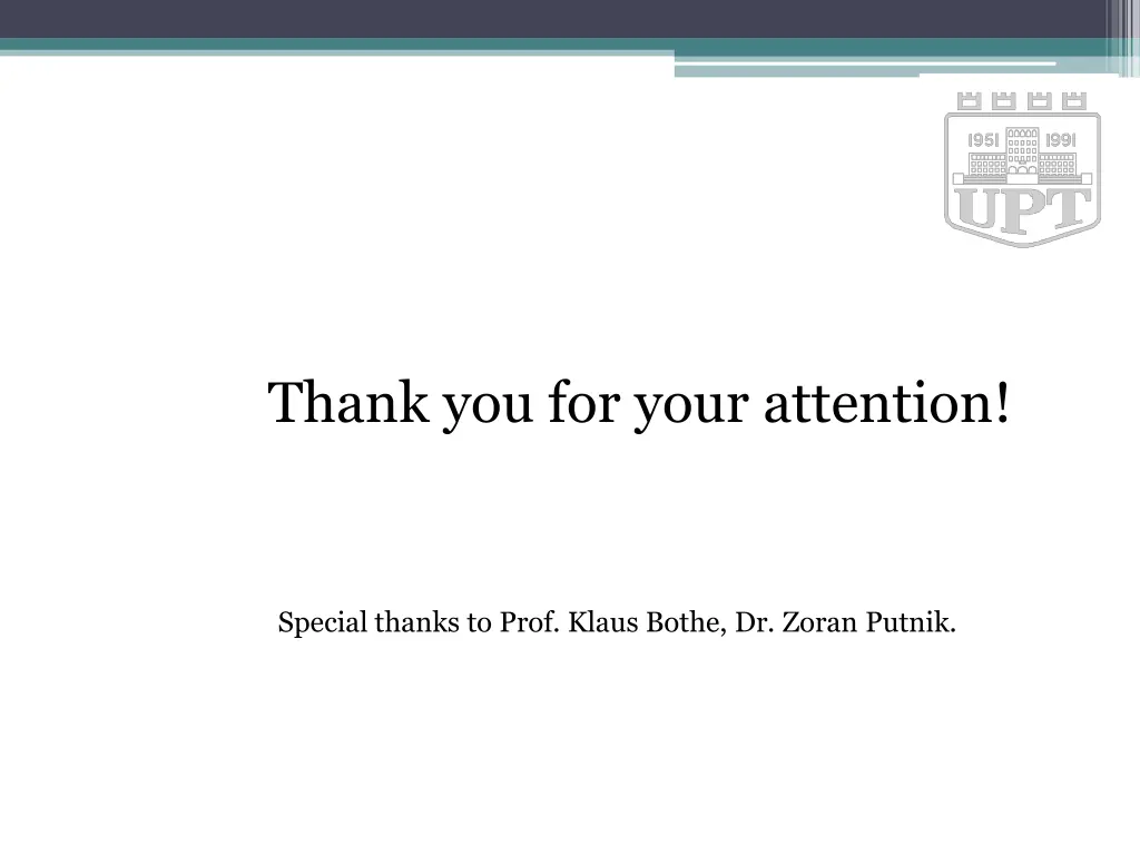 thank you for your attention