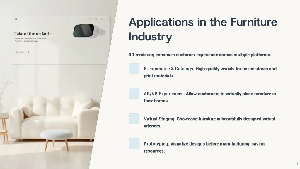 applications in the furniture industry