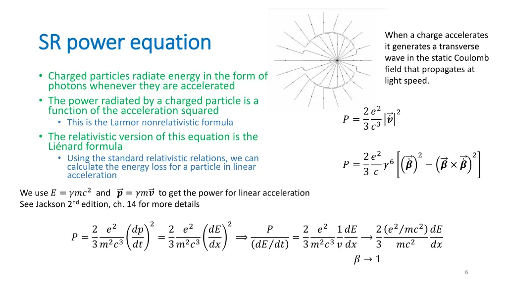 when a charge accelerates it generates
