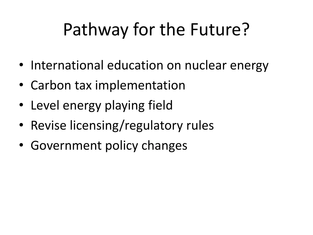pathway for the future