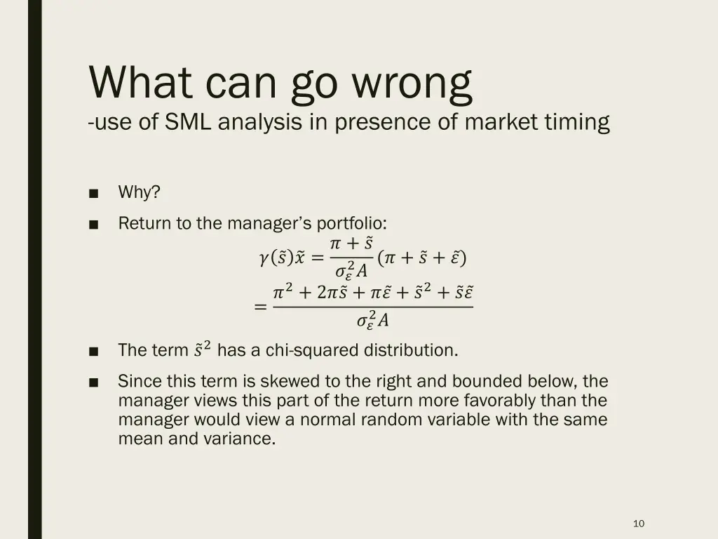 what can go wrong use of sml analysis in presence 4