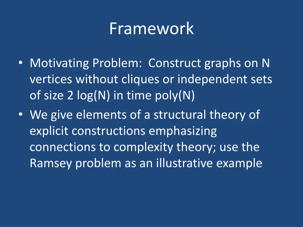 framework