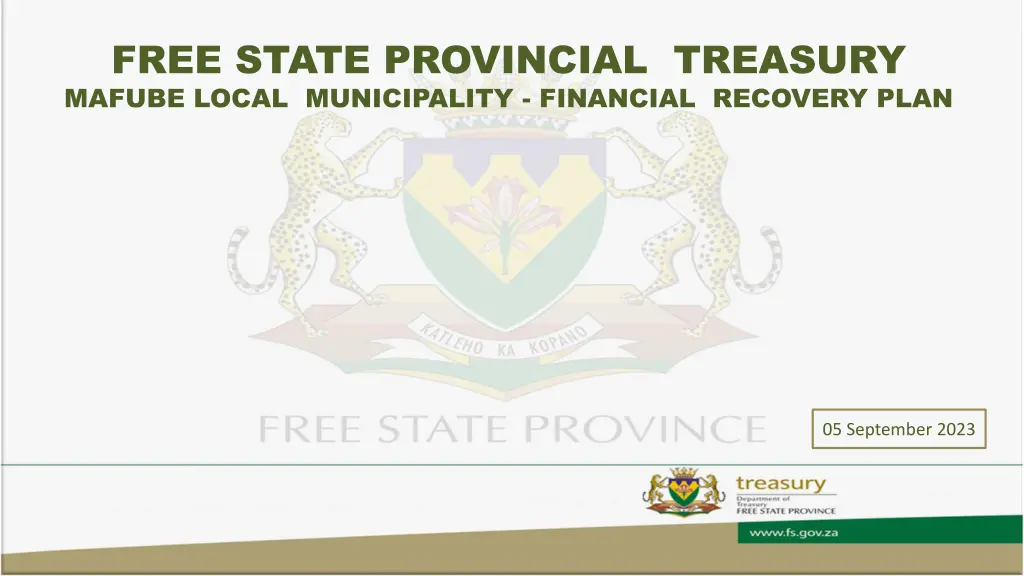 free state provincial treasury mafube local