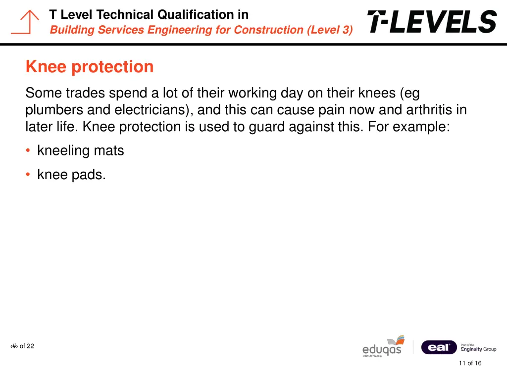 t level technical qualification in building 10