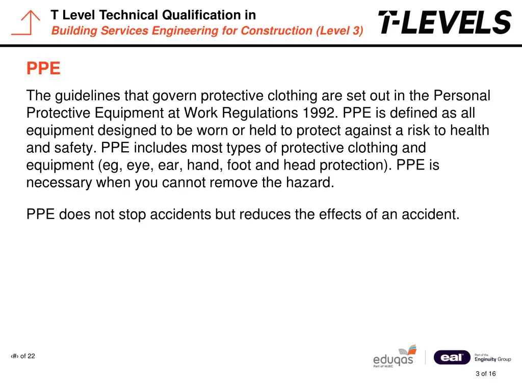 t level technical qualification in building 2