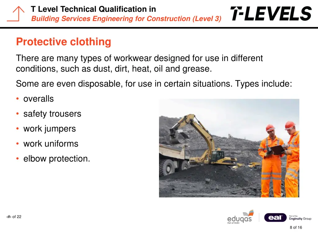 t level technical qualification in building 7